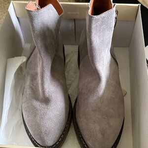 Eric Michael Gray Suede Ankle Booties